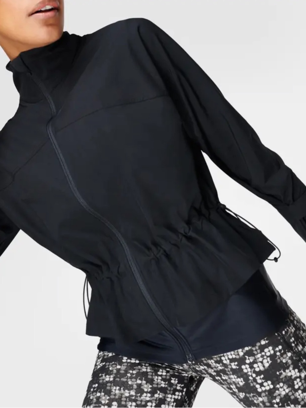 NWT Sweaty Betty Fast Lane Running Jacket | Black | Size Medium - Picture 6 of 13